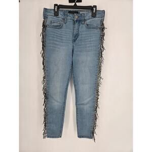 Aeropostale High Waisted Jeggings Gems Bedazzled Women's 4 Short